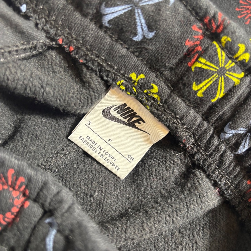 Nike Mens Sportswear Jogger Sweatpants Black All Over Print Fleece Pants Small - Picture 5 of 5
